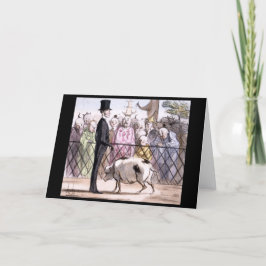 Le Jardin des Plantes a Pekin - Honore Daumier Feestdagen Kaart