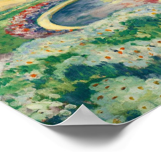 Le Jardin Fleuri | Henri Lebasque Poster (Hoek)