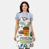 Le Jardin (The Garden) Apron Schort (Gedragen)