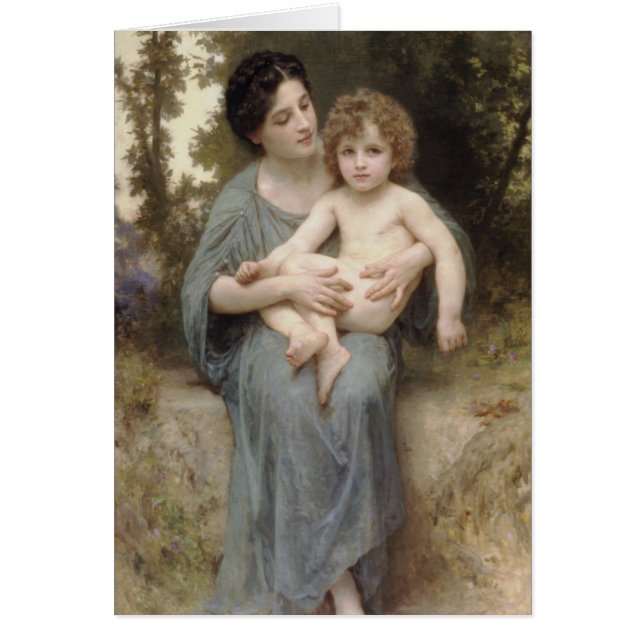 Le Jeune Frère (broertje) Bouguereau (Voorkant)