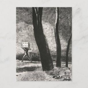 Le Joueur (The Player) van Odilon Redon Briefkaart