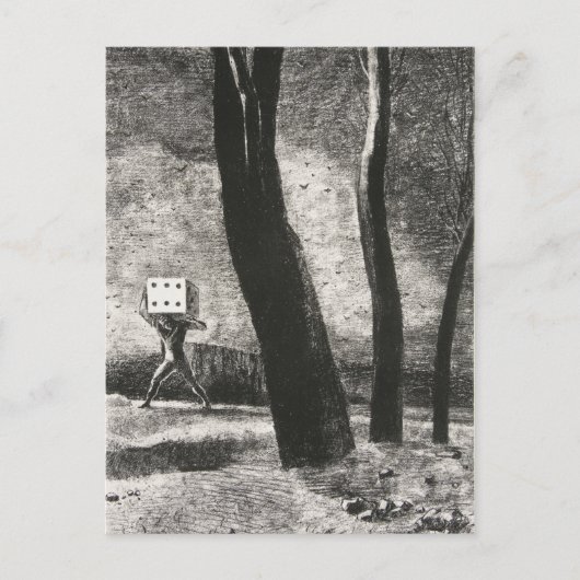 Le Joueur (The Player) van Odilon Redon Briefkaart (Voorkant)