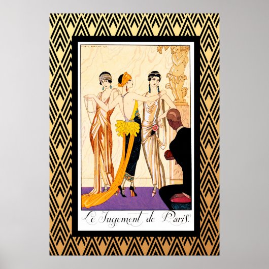 Le Jugement de Paris Art Deco Poster (Voorkant)