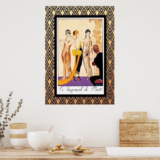 Le Jugement de Paris Art Deco Poster (Keuken)