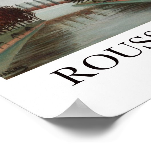 Le kanaal van Henri Rousseau Poster (Hoek)