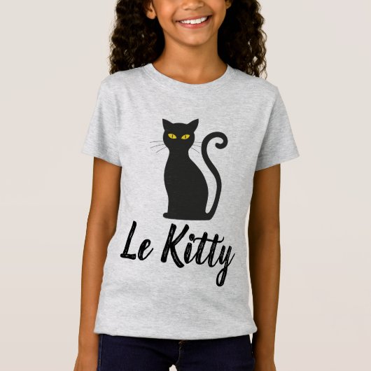 LE KITTY, FRANSE KAT T-Shirts (Voorkant)