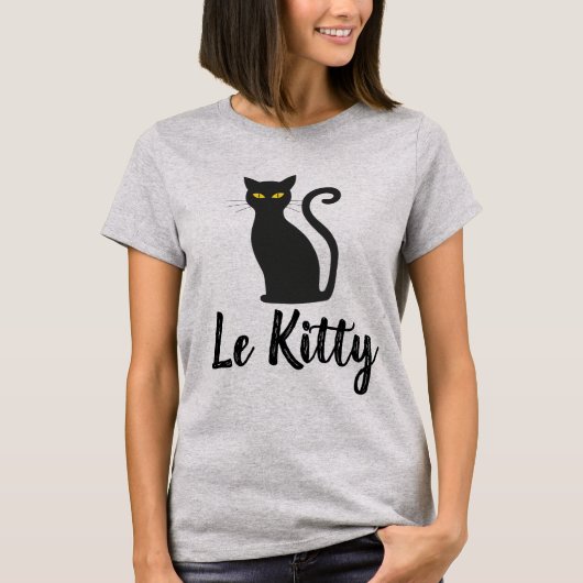 LE KITTY, FRANSE KAT T-Shirts (Voorkant)