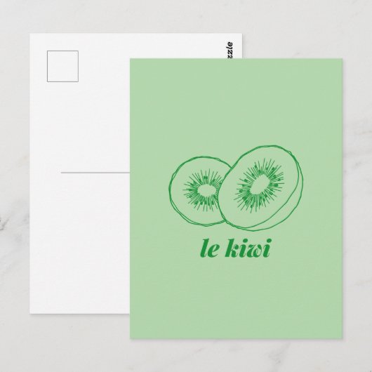 le kiwi briefkaart (Voorkant / Achterkant)