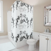 Le Lapin French Hare Shower Curtain Douchegordijn (In situ)