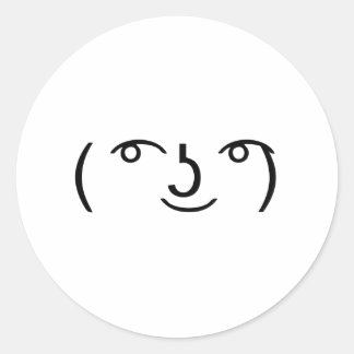 Le Lenny Face Ronde Sticker