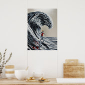 LE LÉVIATHAN D'ARGENT (De Zilveren Leviathan) Poster (Keuken)