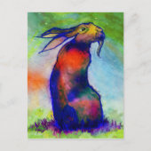 -Le Lièvre Sauvage- Briefkaart (Voorkant)