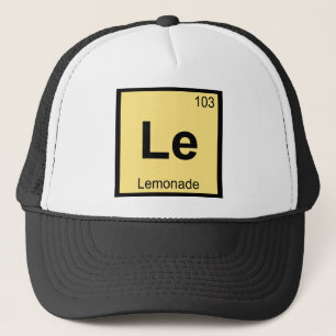 Le - Limonade Chemie Periodiek Systeem Symbool Trucker Pet