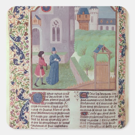 "Le Livre des Prouffitz Champestres" van Vierkante Sticker (Voorkant)