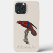 Le Lori a franges bleues Case-Mate iPhone Case (Achterkant)