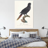 Le Lori noir / Zwarte lory Canvas Afdruk (Insitu (Slaapkamer))