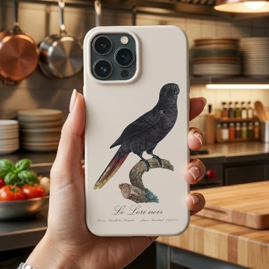 Le Lori noir / Zwarte lory Case-Mate iPhone Case