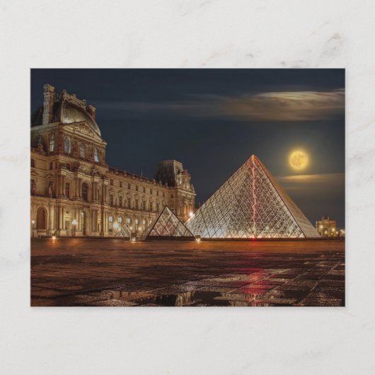 Le Louvre Briefkaart (Voorkant)