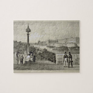 Le Louvre, gegraveerd door Auguste Bry (graving) Legpuzzel