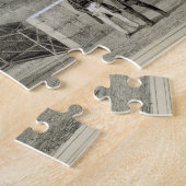 Le Louvre, gegraveerd door Auguste Bry (graving) Legpuzzel (Zijkant)