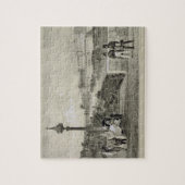Le Louvre, gegraveerd door Auguste Bry (graving) Legpuzzel (Verticaal)