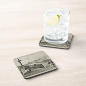 Le Louvre, gegraveerd door Auguste Bry (graving) Onderzetter (Rechterzijde)