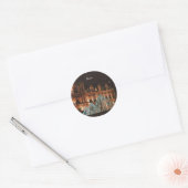 Le Louvre, Paris, France Ronde Sticker (Envelop)