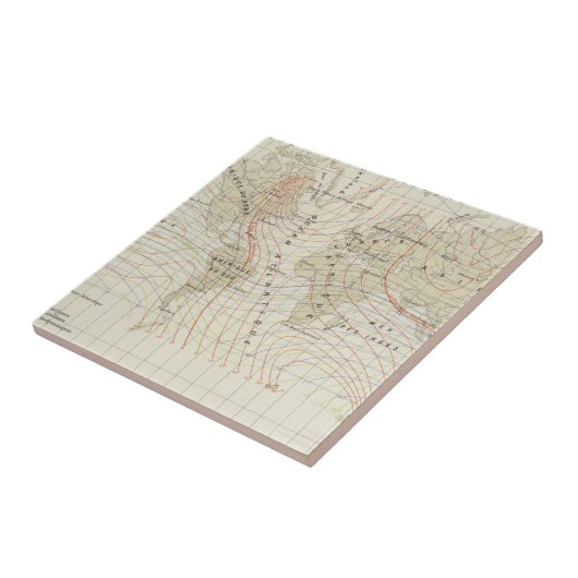 Le Magnetisme du Wereldbol Terrestre Tegeltje (Zijkant)