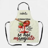Le Mamme Italiane Grappige Italiaanse Moeder Keuke Schort (Voorkant)