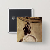 Le Mannequin Pis, 1619 Vierkante Button 5,1 Cm (Voorkant /achterkant)