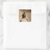 Le Mannequin Pis, 1619 Vierkante Sticker (Tas)