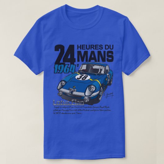 Le Mans 1964 (T-shirt), blue T-shirt (Design voorkant)