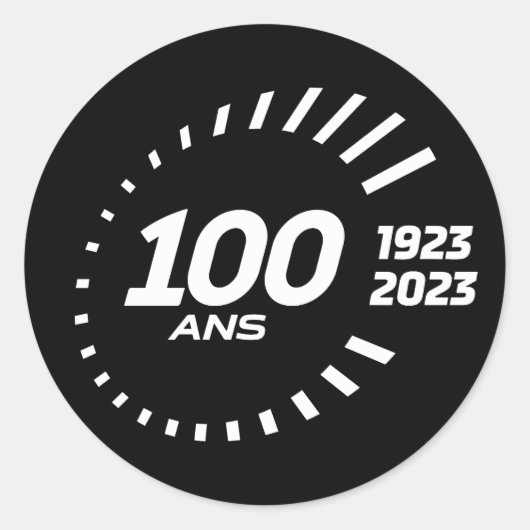 Le Mans 24 uur Franse Grand Prix 24u GT7 Ronde Sticker (Voorkant)