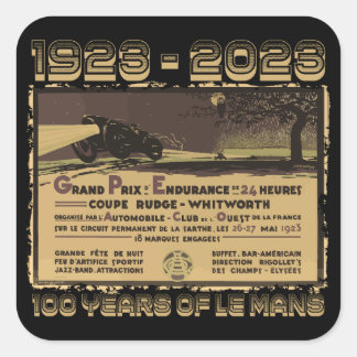Le Mans 24 uur Franse Grand Prix 24u GT7 Vierkante Sticker