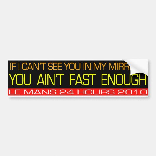 Le Mans Car Sticker (Voorkant)
