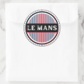 Le Mans City Pride Embleem – Franse identiteit Ronde Sticker (Tas)