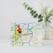Le Mans, Frankrijk Briefkaart (Staand voorkant)
