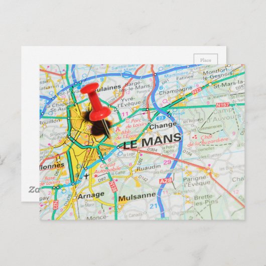 Le Mans, Frankrijk Briefkaart (Voorkant / Achterkant)