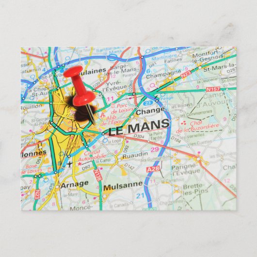 Le Mans, Frankrijk Briefkaart (Voorkant)