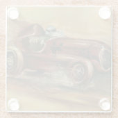 Le Mans Racecar van Ethan Harper Glazen Onderzetter (Achterkant)