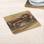 Le Mans Racecar van Ethan Harper Kartonnen Onderzetters (Schuin)