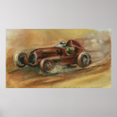 Le Mans Racecar van Ethan Harper Poster (Voorkant)