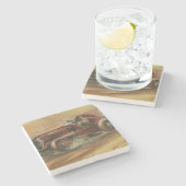 Le Mans Racecar van Ethan Harper Stenen Onderzetter (Zijkant)