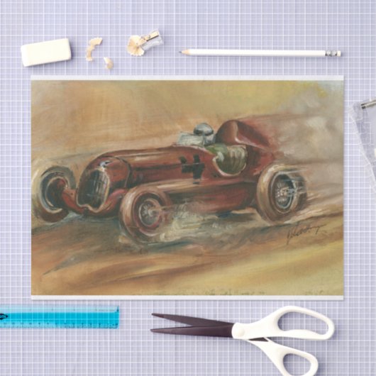 Le Mans Racecar van Ethan Harper Tissuepapier (Craft)