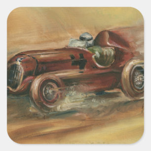 Le Mans Racecar van Ethan Harper Vierkante Sticker