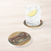 Le Mans Racecar van Ethan Harper Zandsteen Onderzetter (Zijkant)