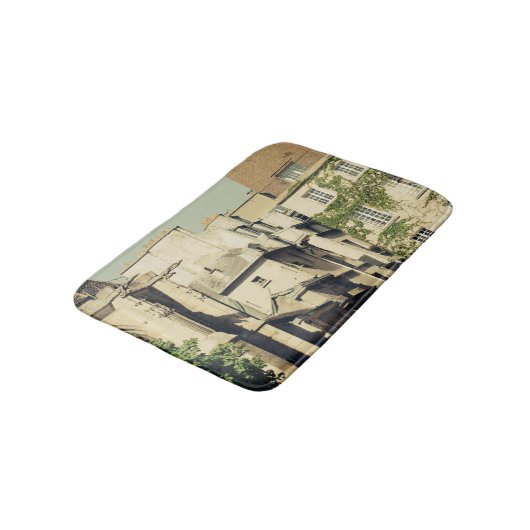 Le Marais in Parijs, Frankrijk, Idyllic Architectu Badmat (Gekanteld)