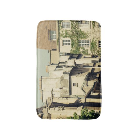 Le Marais in Parijs, Frankrijk, Idyllic Architectu Badmat (Voorkant Verticaal)