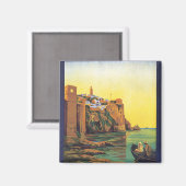Le Maroc Vintage Travel Poster Magneet (Voorkant / Achterkant)