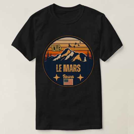 Le Mars, Iowa, Verenigde Staten T-shirt (Design voorkant)